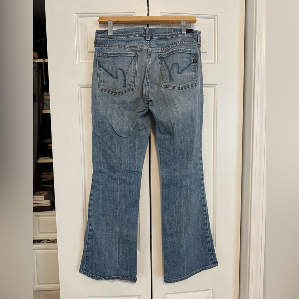 Citizens of Humanity by Jerome Dahan Low Waist Flair Ripped Jeans Y2K Ingrid 002